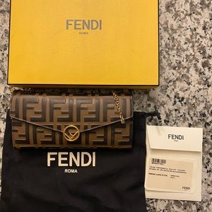 Authentic Fendi chain wallet